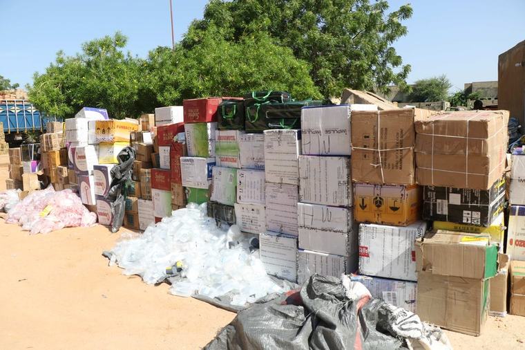 518 cartons de produits pharmaceutiques et 434 cartons de cigarettes contrefaits saisis par la Brigade de Douane de Maradi