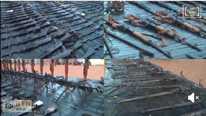 Tentative de destabilisation du Niger : D’importantes quantités d’armes et de matériels de guerre récupérées après la mutinerie